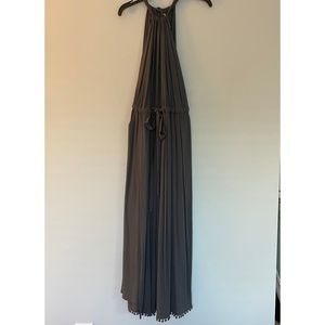 Free People charcoal high neck maxi dress